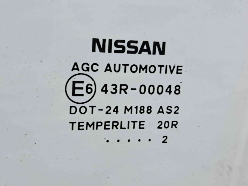 Geam usa stanga spate Nissan Qashqai Facelift (2) [Fabr 2009-2013] OEM