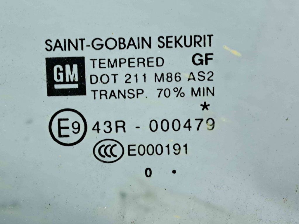 Geam usa stanga spate Opel Meriva B [Fabr 2010-prezent] OEM
