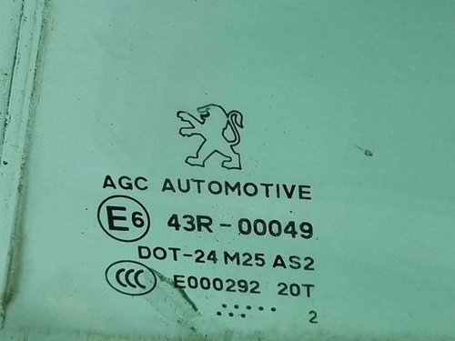 Geam usa stanga spate Peugeot 308 Break [Fabr 2007-2013] OEM
