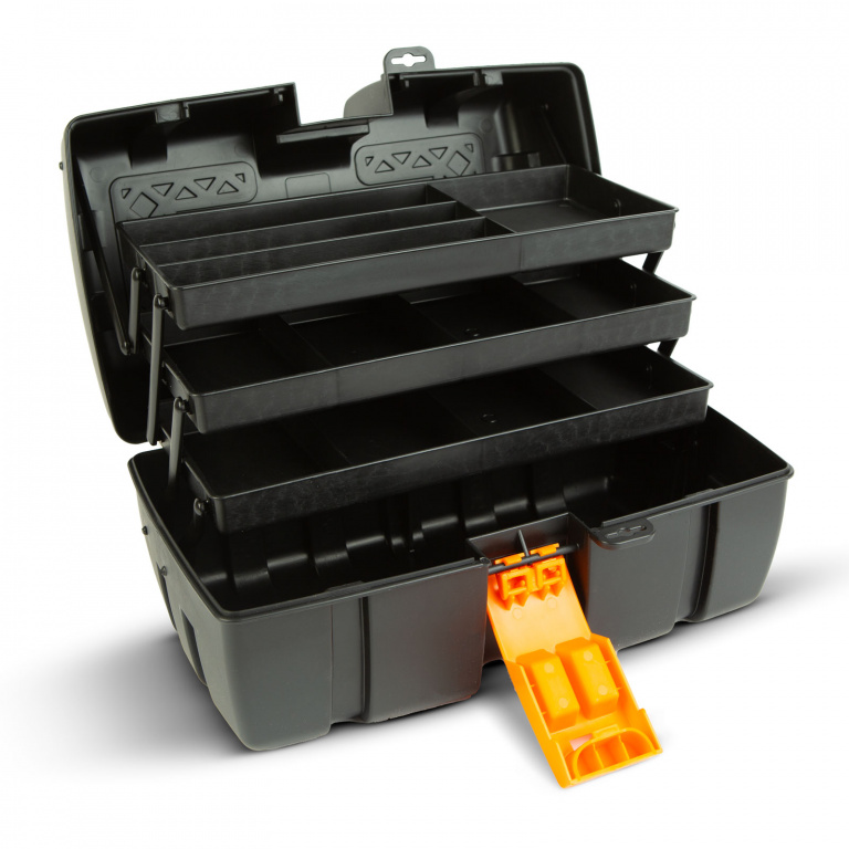 Geantă De Scule Pliabilă Cu Tavă Triplă Plastic 37 x 23 x 21cm 11011B