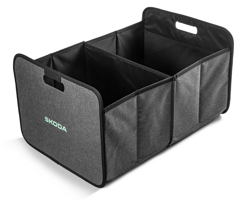 Geanta Organizatoare Pliabila Portbagaj Auto Oe Skoda Gri 6U0061104A