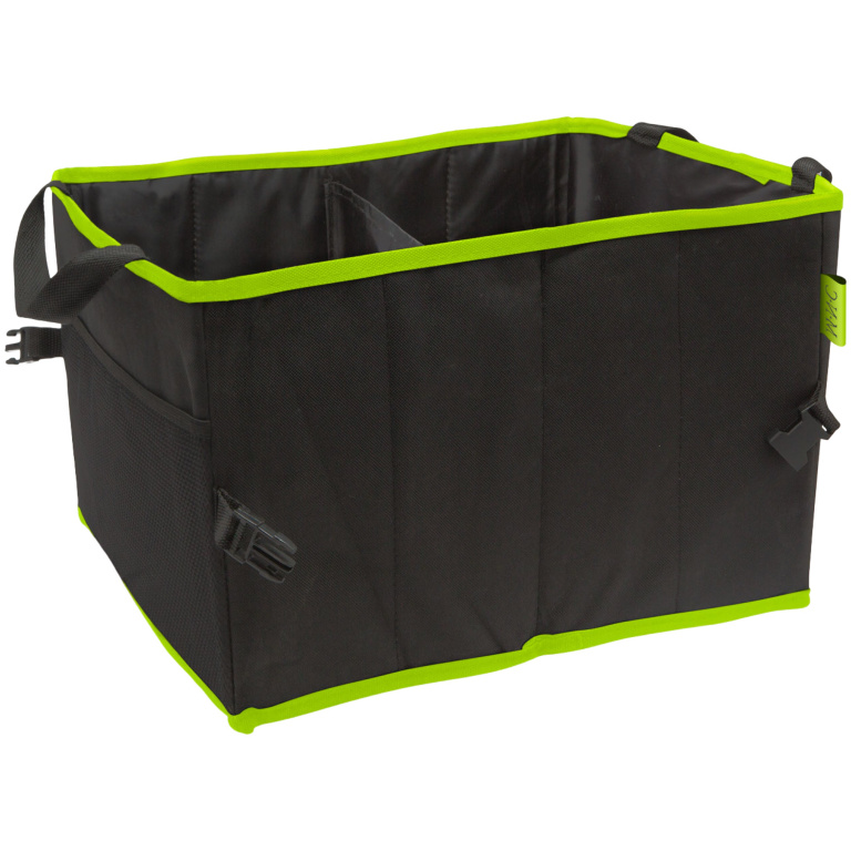 Geanta Organizator Portbagaj Auto 2 Compartimente 36 x 30 x 25 cm Negru / Verde Mnc 54924A