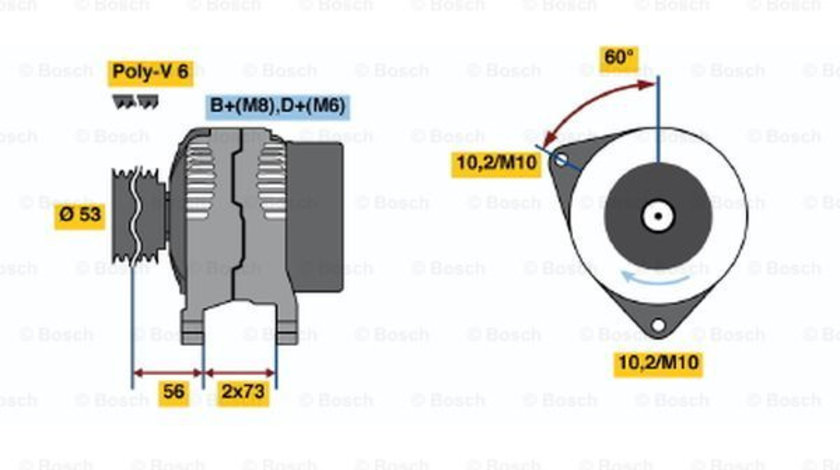 Generator / Alternator (0123320012 BOSCH) BMW