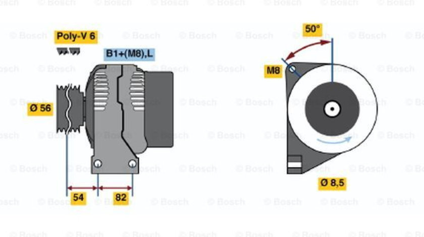 Generator / Alternator (0124625025 BOSCH) VOLVO