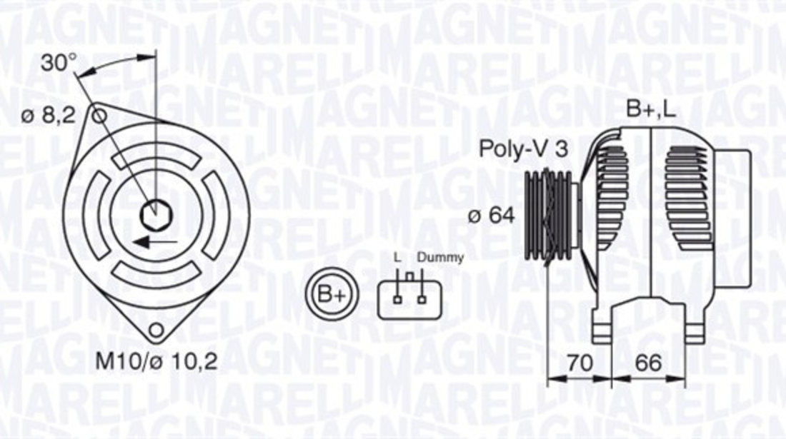 Generator / Alternator (063310506010 MAGNETI MARELLI) DACIA,RENAULT