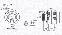 Generator / Alternator (063310506010 MAGNETI MAREL...