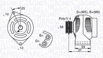 Generator / Alternator (063341658010 MAGNETI MAREL...