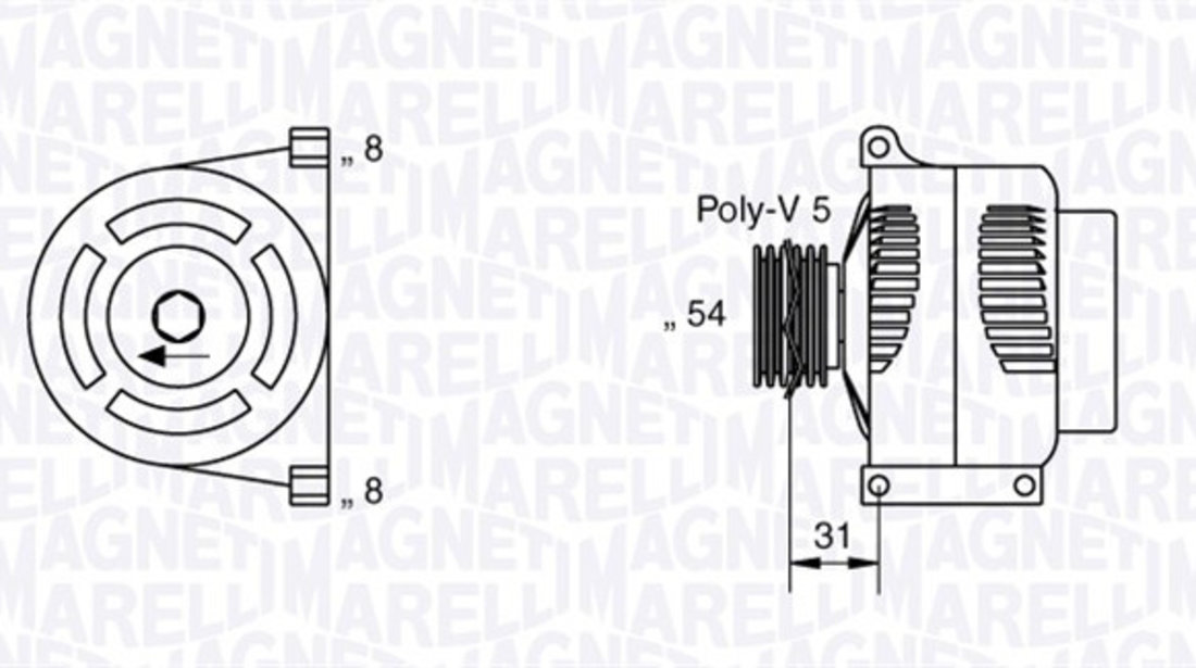 Generator / Alternator (063377426010 MAGNETI MARELLI) ABARTH,ALFA ROMEO,FIAT,LANCIA