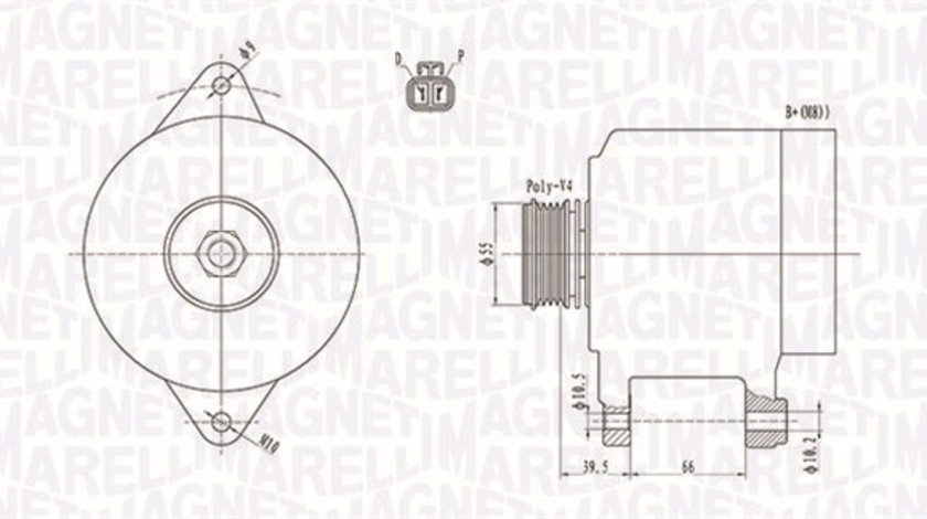 Generator / Alternator (063731409010 MAGNETI MARELLI) MAZDA