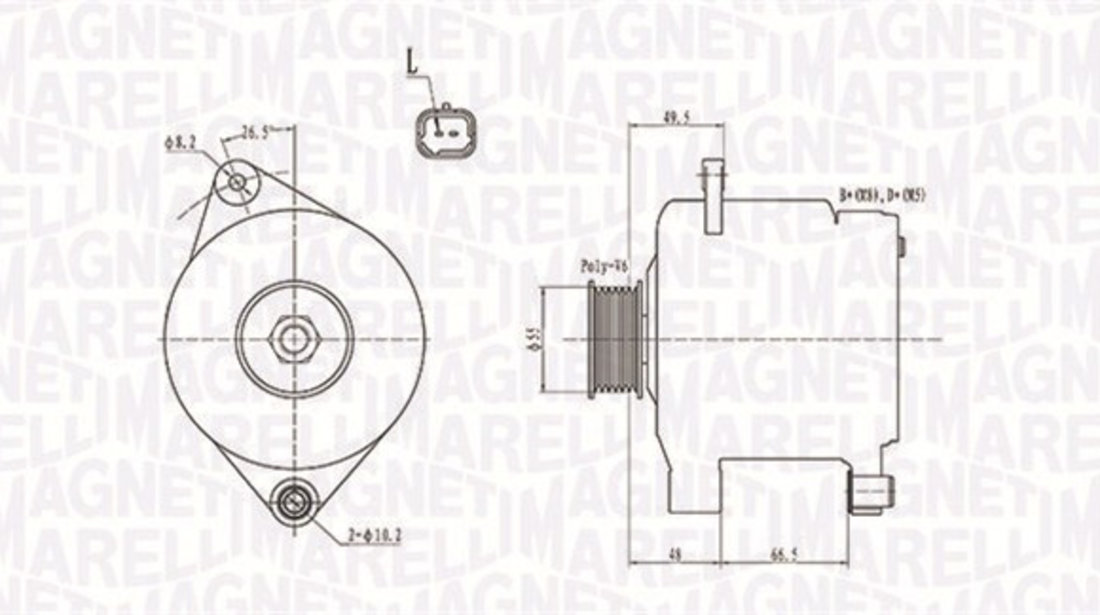 Generator / Alternator (063731444010 MAGNETI MARELLI) RENAULT
