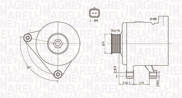 Generator / Alternator (063731498010 MAGNETI MARELLI) Citroen,PEUGEOT