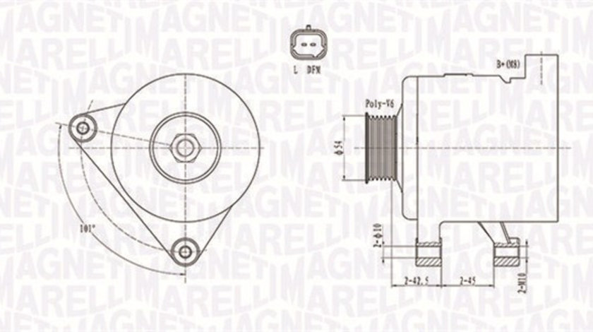 Generator / Alternator (063731498010 MAGNETI MARELLI) Citroen,PEUGEOT