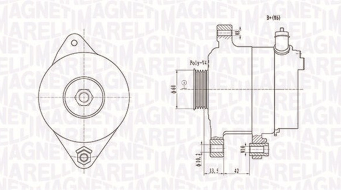 Generator / Alternator (063731595010 MAGNETI MARELLI) TOYOTA