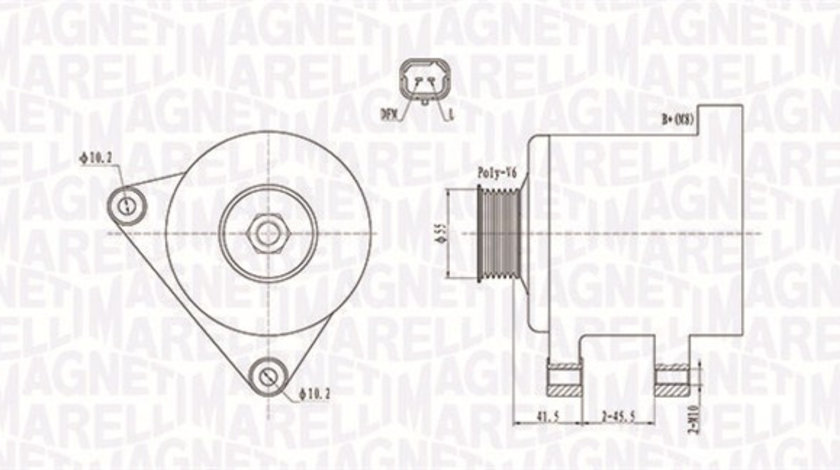 Generator / Alternator (063731741010 MAGNETI MARELLI) Citroen,PEUGEOT