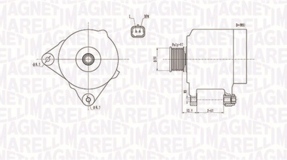 Generator / Alternator (063731768010 MAGNETI MARELLI) RENAULT