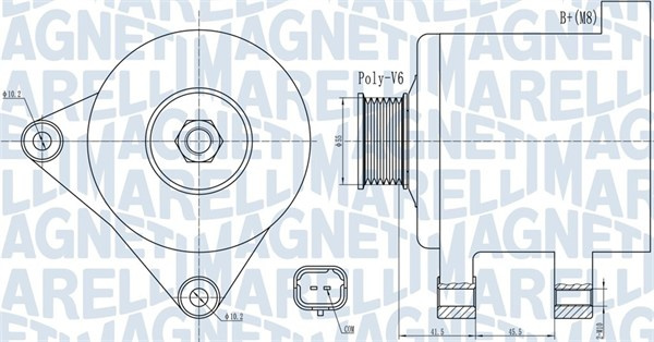 Generator / Alternator (063732015010 MAGNETI MARELLI) Citroen,PEUGEOT