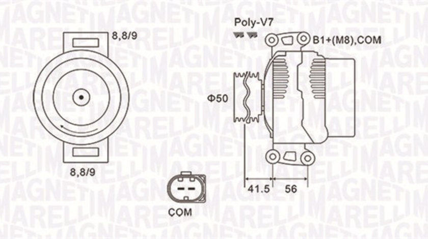 Generator / Alternator (063732108010 MAGNETI MARELLI) MERCEDES-BENZ