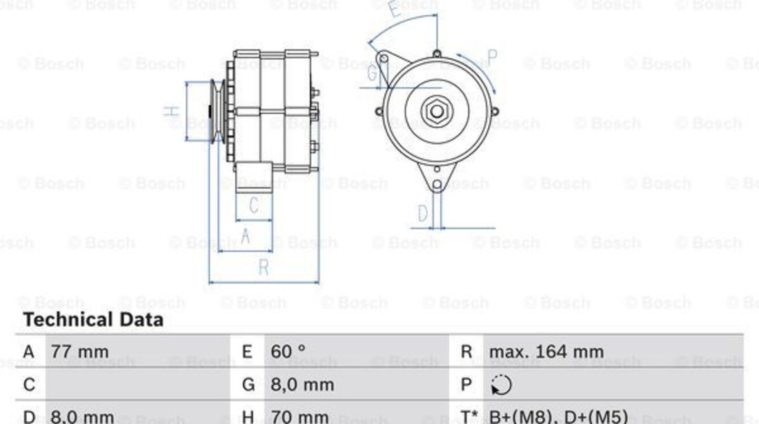 Generator / Alternator (0986034110 BOSCH) BMW