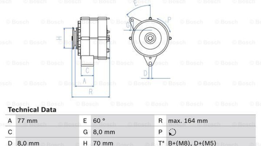 Generator / Alternator (0986034110 BOSCH) BMW