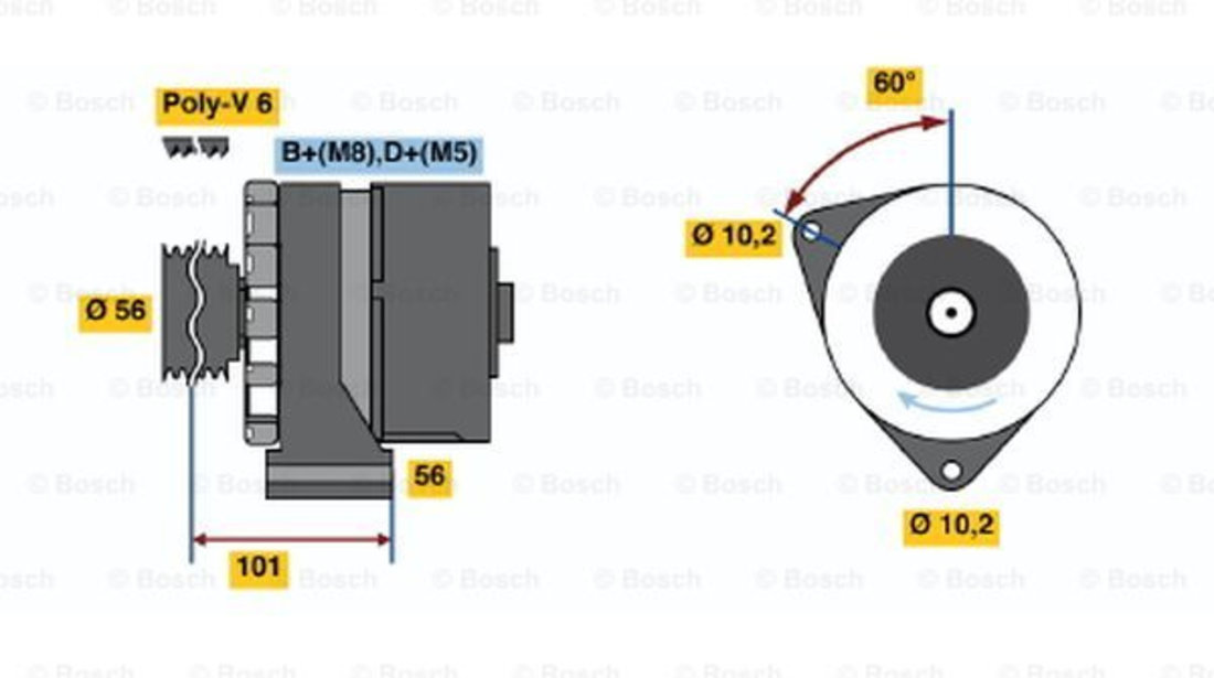 Generator / Alternator (0986036360 BOSCH) MERCEDES-BENZ