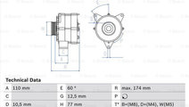 Generator / Alternator (0986039790 BOSCH) MERCEDES...