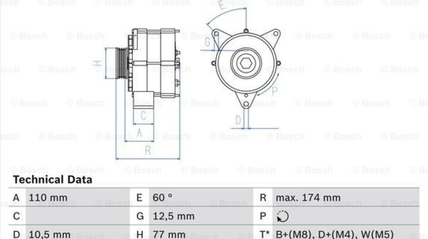 Generator / Alternator (0986039790 BOSCH) MERCEDES-BENZ