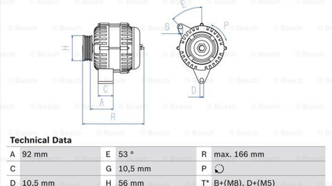 Generator / Alternator (0986039860 BOSCH) MERCEDES-BENZ