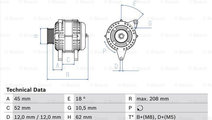 Generator / Alternator (0986049400 BOSCH) ALFA ROM...