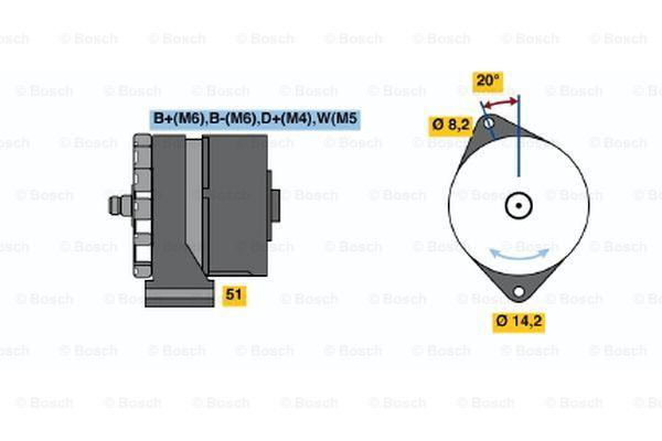 Generator / Alternator (6033GB3014 BOSCH)