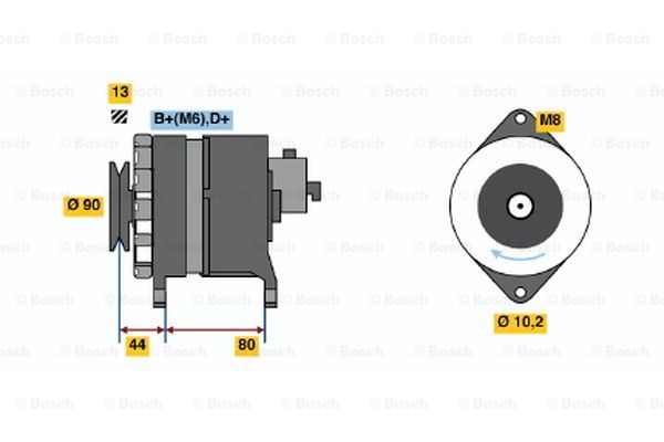 Generator / Alternator (9120144606 BOSCH) NISSAN