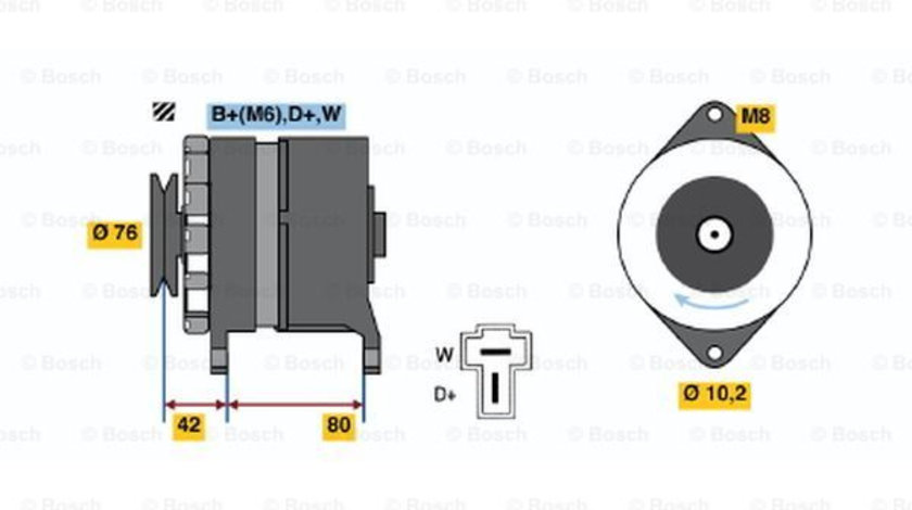 Generator / Alternator (9120334136 BOSCH) NISSAN