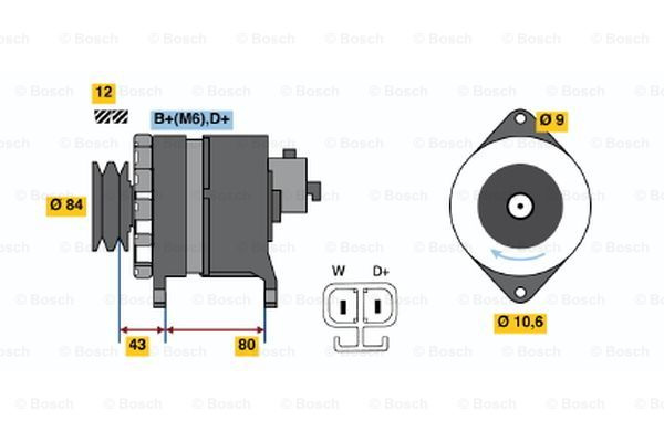 Generator / Alternator (9120334635 BOSCH)