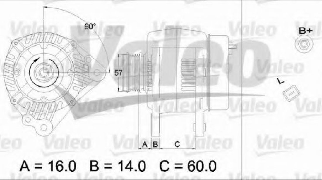 Generator / Alternator AUDI A4 (8D2, B5) (1994 - 2001) VALEO 437341 piesa NOUA