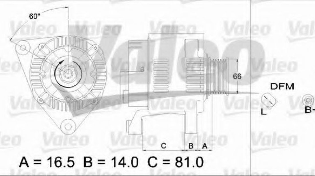 Generator / Alternator AUDI A4 Avant (8D5, B5) (1994 - 2001) VALEO 437174 piesa NOUA