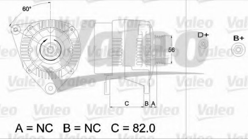 Generator / Alternator AUDI A6 (4A, C4) (1994 - 1997) VALEO 437493 piesa NOUA