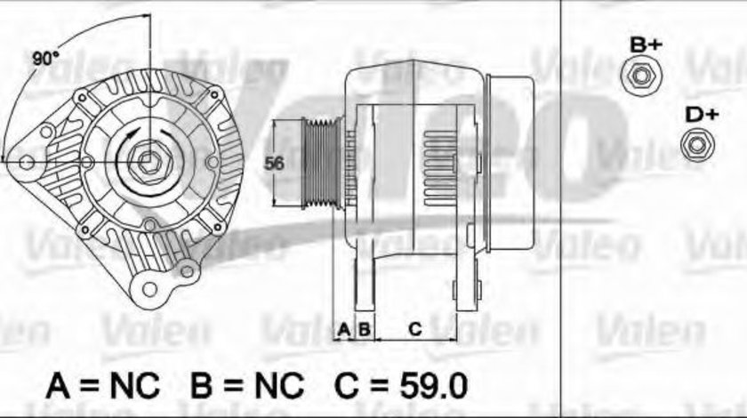 Generator / Alternator AUDI A6 (4B2, C5) (1997 - 2005) VALEO 437492 piesa NOUA