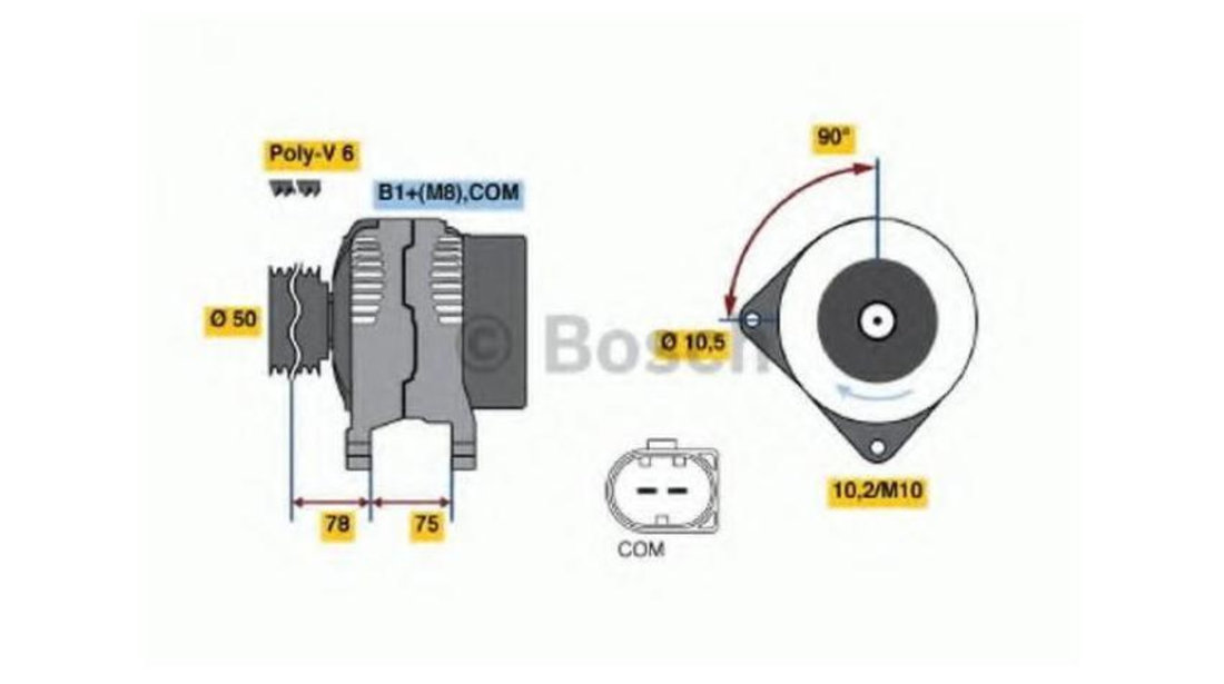 Generator / alternator BMW 5 (E60) 2003-2010 #2 0124525080