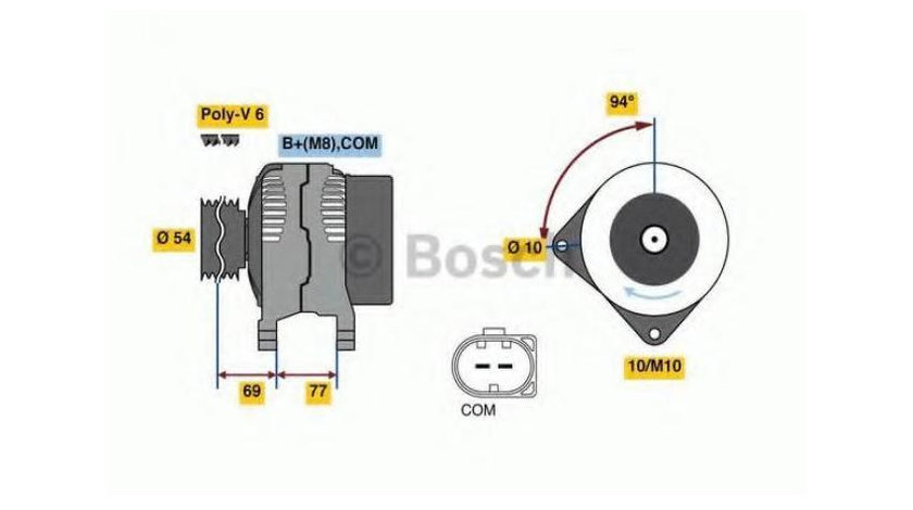 Generator / alternator BMW 7 (E65, E66, E67) 2001-2016 #2 0986080350