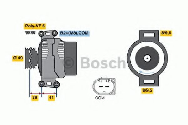 Generator / Alternator BMW X3 (E83) (2004 - 2011) BOSCH 0 986 047 240 piesa NOUA
