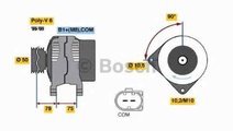 Generator / Alternator BMW X3 (E83) BOSCH 0 986 04...