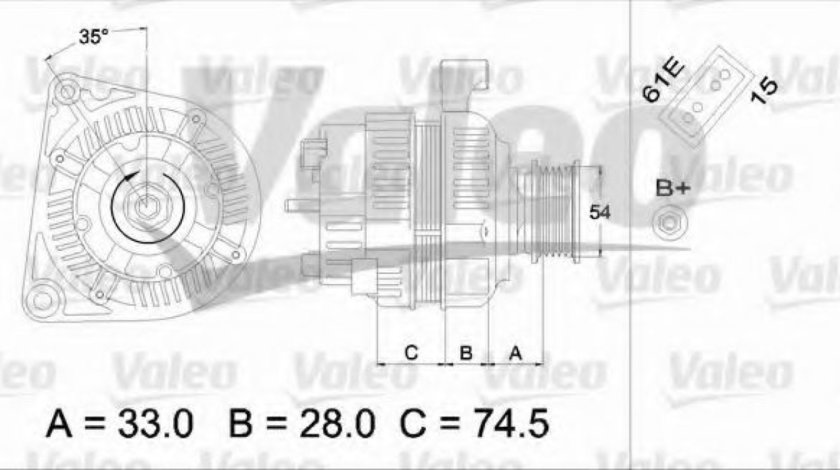 Generator / Alternator BMW X5 (E53) (2000 - 2006) VALEO 437160 piesa NOUA
