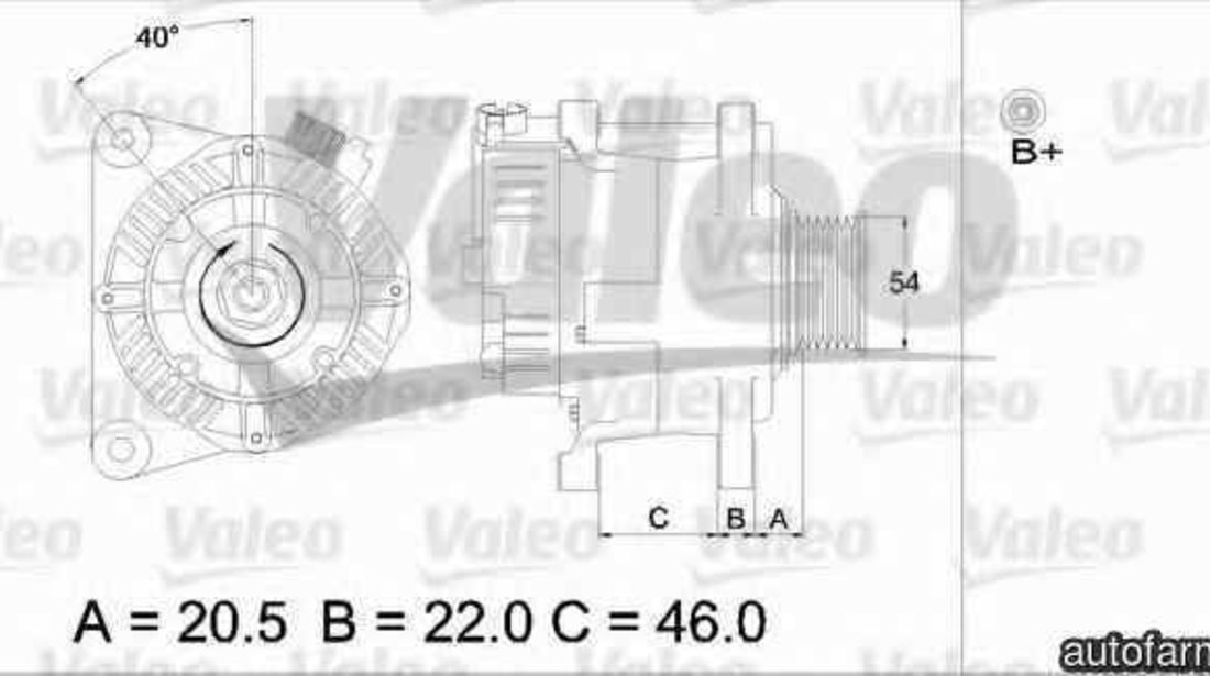 Generator / Alternator CITROËN BERLINGO caroserie M VALEO 437356