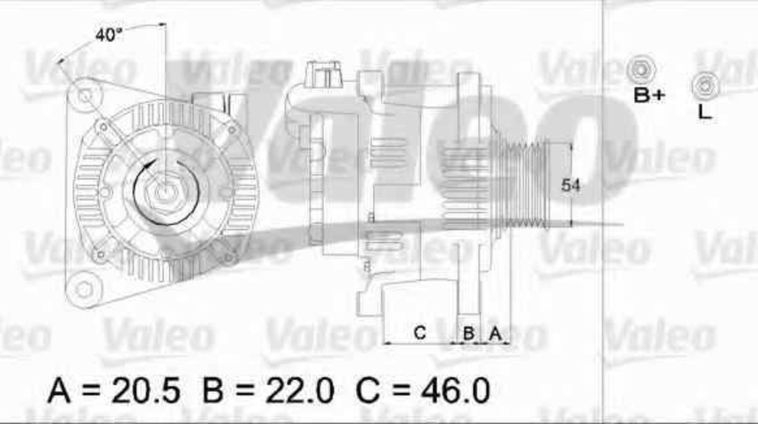 Generator / Alternator CITROËN JUMPER bus 244 Z VALEO 437139