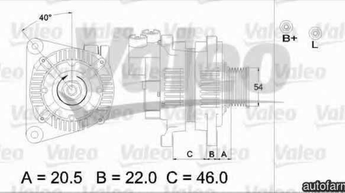 Generator / Alternator CITROËN JUMPER caroserie 244 VALEO 437210
