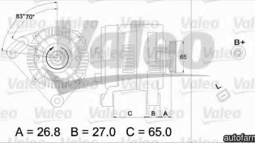 Generator / Alternator DACIA LOGAN II VALEO 437373