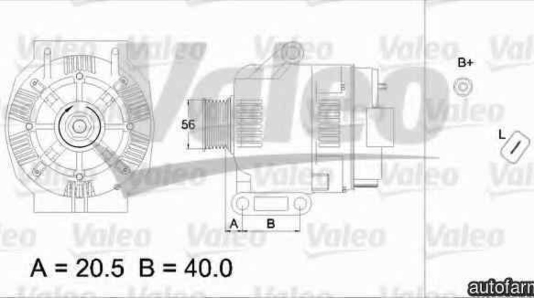 Generator / Alternator DACIA LOGAN LS VALEO 437393