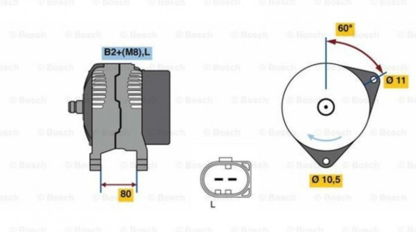 Generator / alternator Iveco DAILY V caroserie inchisa/combi 2011-2014 #2 0124525064