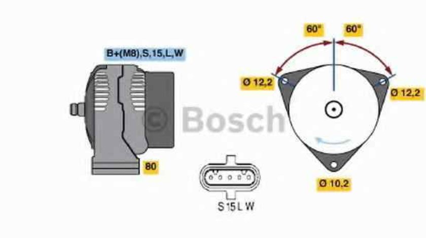 Generator / Alternator MAN TGA BOSCH 0 986 042 590