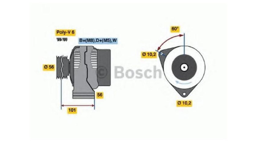 Generator / alternator Mercedes 190 (W201) 1982-1993 #2 0081549602