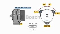 Generator / Alternator MERCEDES-BENZ ATEGO BOSCH 0...